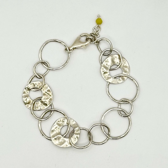 Silpada Jewelry - Silpada Retired B1217 Sterling Silver Hammered Circle “ Paper  Chain” Bracelet